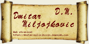 Dmitar Miljojković vizit kartica